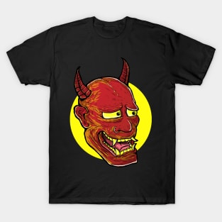 Red and Yellow Hannya Mask T-Shirt